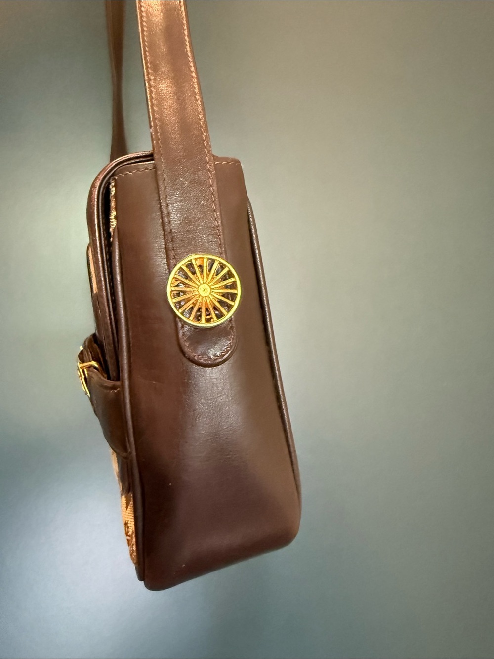 Celine Vintage ‘70s C Sulky / C Macadam Horse Carriage shoulder bag - Picture 6 of 16
